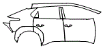 Door and Rear Fender Kit pattern for the 2027 Subaru Solterra (Canada)