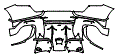 Rear Bumper Kit pattern for the 2026 Ferrari Purosangue