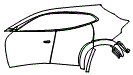 Door and Rear Fender Kit pattern for the 2026 Ferrari Purosangue