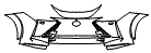 Bumper Kit pattern for the 2026 Lexus RZ