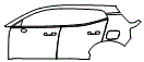 Door and Rear Fender Kit pattern for the 2026 Volvo EX30