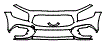 Bumper Kit pattern for the 2026 Mercedes Benz GLB SUV