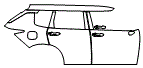 Door and Rear Fender Kit pattern for the 2026 Mitsubishi Outlander