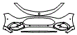 Bumper Kit pattern for the 2027 Mercedes Benz CLA Electric Sedan
