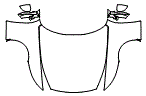 Full Hood, Fender and Mirror Kit pattern for the 2027 Ferrari Amalfi
