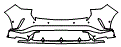Rear Bumper Kit pattern for the 2026 Lexus RX