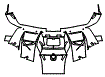 Rear Diffuser Kit pattern for the 2026 Ferrari 296 Speciale
