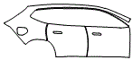 Door and Rear Fender Kit pattern for the 2027 BMW iX3