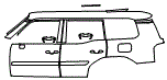 Door and Rear Fender Kit pattern for the 2027 Toyota Land Cruiser