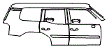 Door and Rear Fender Kit pattern for the 2027 Toyota Land Cruiser