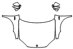 Full Hood, Fender and Mirror Kit pattern for the 2026 Porsche Cayenne Electric
