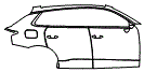 Door and Rear Fender Kit pattern for the 2026 Audi Q3