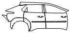 Door and Rear Fender Kit pattern for the 2026 Toyota bZ