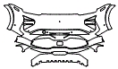 Bumper Kit pattern for the 2026 Porsche Cayenne Electric