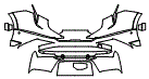 Rear Bumper Kit pattern for the 2024 Lotus Eletre