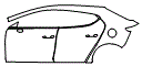 Door and Rear Fender Kit pattern for the 2026 Mazda MAZDA3 (US)