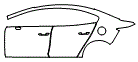 Door and Rear Fender Kit pattern for the 2026 Mazda MAZDA3 (US)