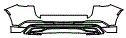 Rear Bumper Kit pattern for the 2026 Lincoln Nautilus