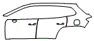 Door and Rear Fender Kit pattern for the 2026 Mazda CX-50 (Canada)