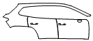 Door and Rear Fender Kit pattern for the 2026 Mazda CX-50 (Canada)