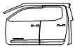 Door and A-Pillar Kit pattern for the 2026 Toyota Tacoma
