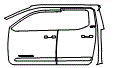 Door and A-Pillar Kit pattern for the 2026 Toyota Tacoma