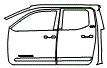 Door and A-Pillar Kit pattern for the 2026 Toyota Tacoma