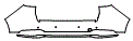 Rear Bumper Kit pattern for the 2026 Mazda CX-90 (Canada)