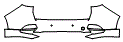 Rear Bumper Kit pattern for the 2026 Mazda CX-70 (Canada)