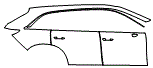 Door and Rear Fender Kit pattern for the 2026 Mazda CX-70 (Canada)