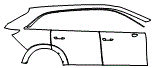 Door and Rear Fender Kit pattern for the 2026 Mazda CX-70 (Canada)