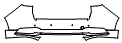 Rear Bumper Kit pattern for the 2026 Mazda CX-90 (Canada)
