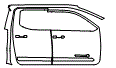 Door and A-Pillar Kit pattern for the 2026 Toyota Tacoma