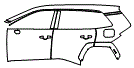 Door and Rear Fender Kit pattern for the 2026 Toyota RAV4