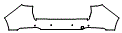 Rear Bumper Kit pattern for the 2026 Mazda CX-90 (Canada)
