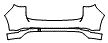 Rear Bumper Kit pattern for the 2022 Mazda CX-5 (Canada)