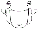 Full Hood, Fender and Mirror Kit pattern for the 2026 Mercedes Benz AMG PURESPEED