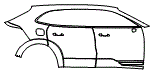 Door and Rear Fender Kit pattern for the 2026 Porsche Cayenne Electric