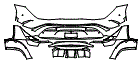 Rear Bumper Kit pattern for the 2026 Mercedes Benz AMG PURESPEED