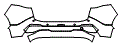 Rear Bumper Kit pattern for the 2027 Kia Sportage Hybrid