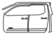 Door and A-Pillar Kit pattern for the 2026 Toyota Tacoma