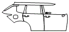 Door and Rear Fender Kit pattern for the 2026 Mitsubishi Outlander