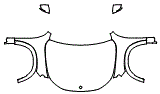 Full Hood, Fender and Mirror Kit pattern for the 2027 Mercedes Benz GLB Electric