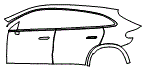 Door and Rear Fender Kit pattern for the 2027 Mercedes Benz GLC Electric