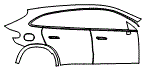 Door and Rear Fender Kit pattern for the 2027 Mercedes Benz GLC Electric