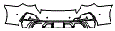 Rear Bumper Kit pattern for the 2027 BMW 4 Series