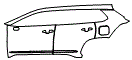 Door and Rear Fender Kit pattern for the 2026 Toyota Corolla Cross
