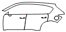 Door and Rear Fender Kit pattern for the 2026 Mazda CX-5 (Canada)