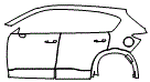 Door and Rear Fender Kit pattern for the 2026 Mazda CX-5 (Canada)
