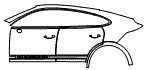 Door and Rear Fender Kit pattern for the 2026 Porsche Cayenne